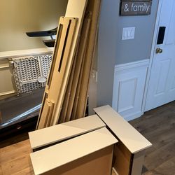 FREE Full Size white Bed With Drawers