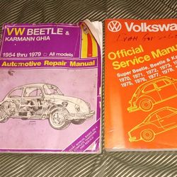 Lot Of 2 Original Factory Volkswagen Easy To Understand Shop Manual Book Deal
