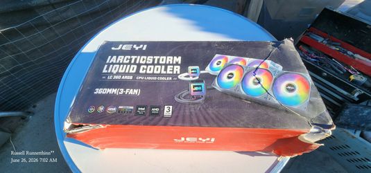 JEYI ArcticStorm LC360 ARGB 360mm AIO CPU Liquid Cooler – New/Open Box