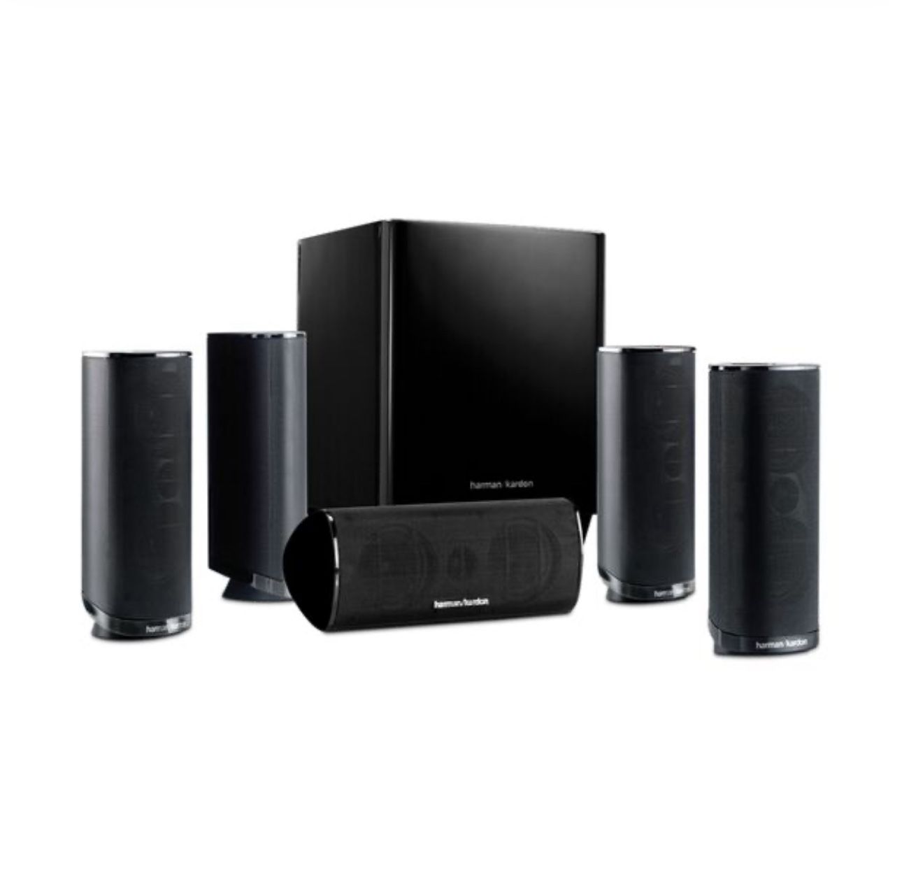 Harman Kardon HKTS 16BQ 5.1-channel, 120W home theater speaker system with 200W subwoofer