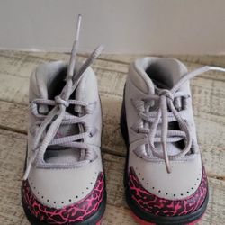 Jordan 11 Retro TD Toddler Shoes Grey Pink Size 5C