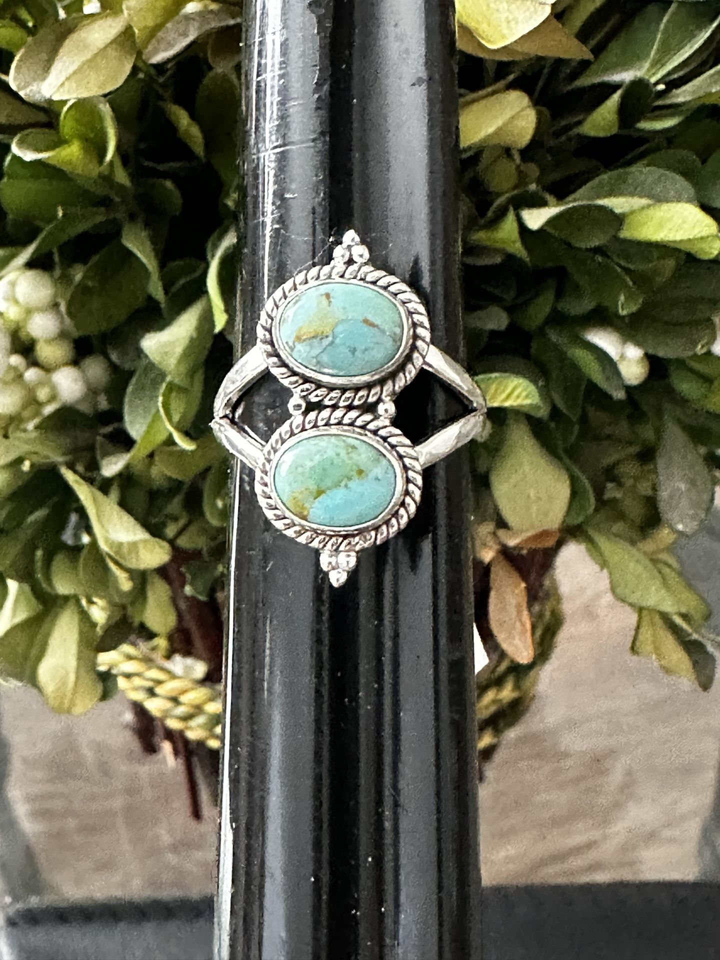  Blue Mohave Turquoise Sterling Silver Ring NWT.
