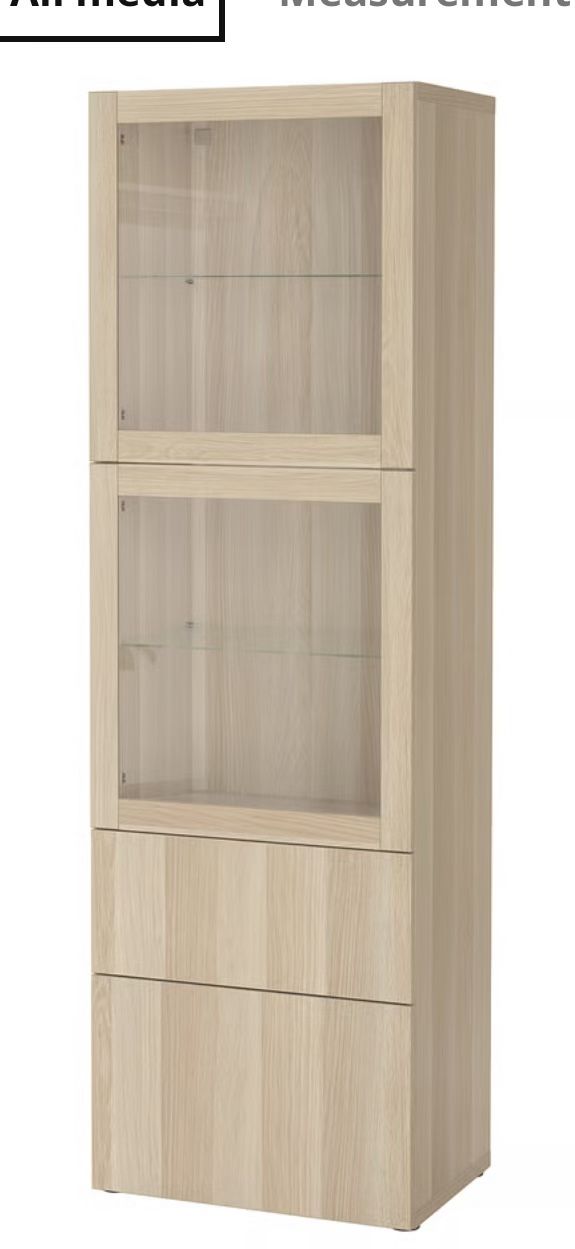 IKEA Storage Combo With Glass Doors