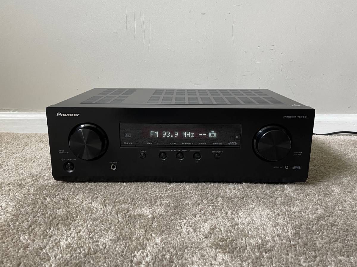 Pioneer VSX-834 7.2 4K Ultra HD Bluetooth Home Theater Receiver