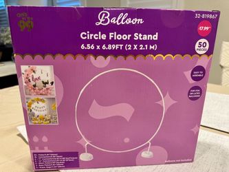 NIB Balloon Circle Floor Stand Arch 6.5ft x 6.9ft - Brand New Unopened 50-Piece Set