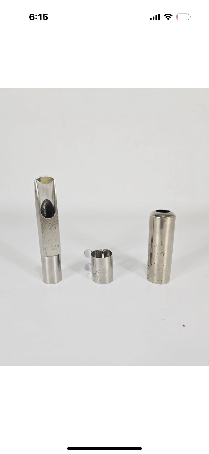 Berg Larsen Stainless Steel Alto Saxophone Mouthpiece - 90 / 0 / M - England