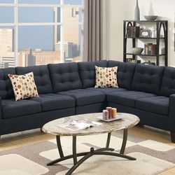 Brand New Black  4pc Modular Sectional Sofa