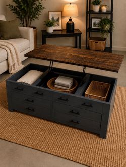 Beautifully crafted lift top coffee table