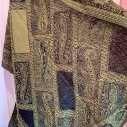 Black And Green Paisley Shawl