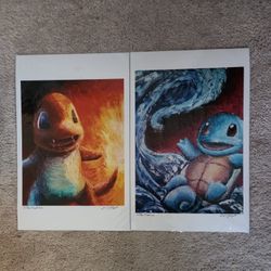 Pokemon Prints - Set Of 2. 