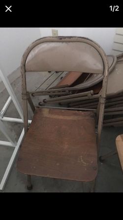 Old wood metal chair combo