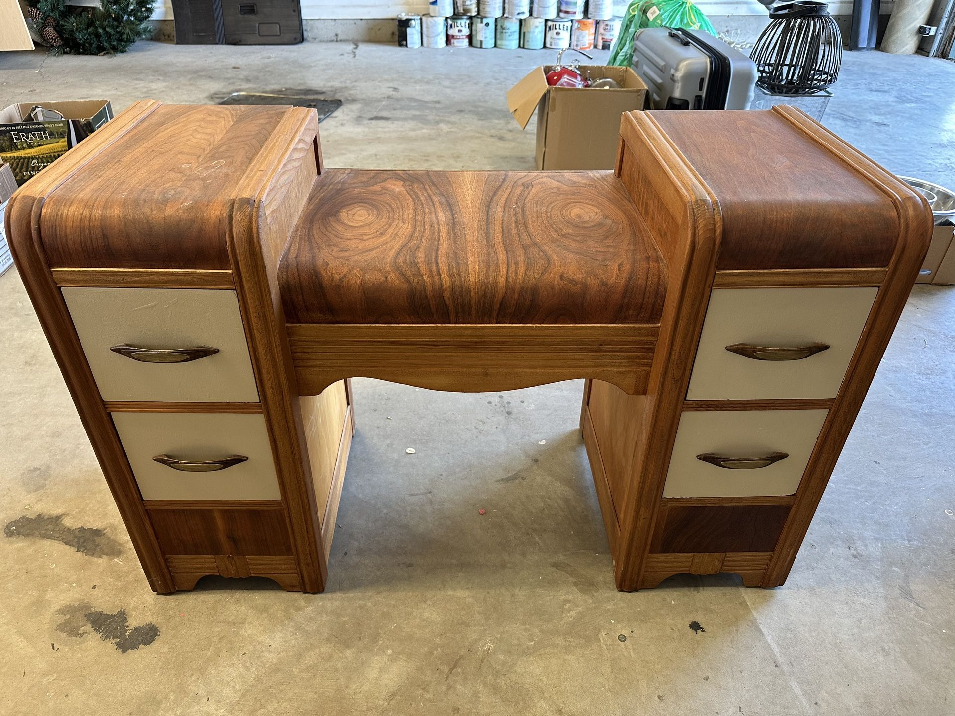 Wood Desk / Make-up Table