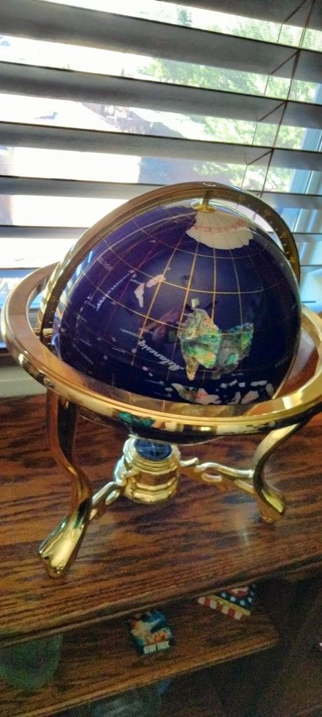Large Stone Globe Perfect Never Been Used 150