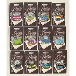 NEW Disney Parks Lattes with Character Complete 12-Pin Set. Limited Edition Pin of the Month. BRAND NEW Authentic Disneyland Limited Edition LE Coffee
