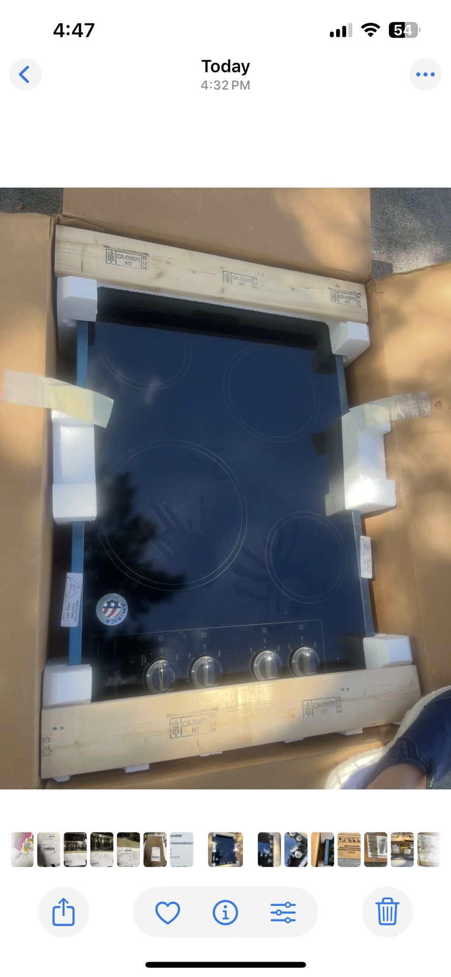 Whirlpool Cooktop Stove New