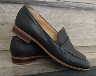 Franco Sarto Black Leather Loafers