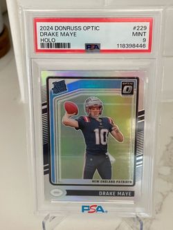 2024 Optic Drake Maye Holo PSA 9