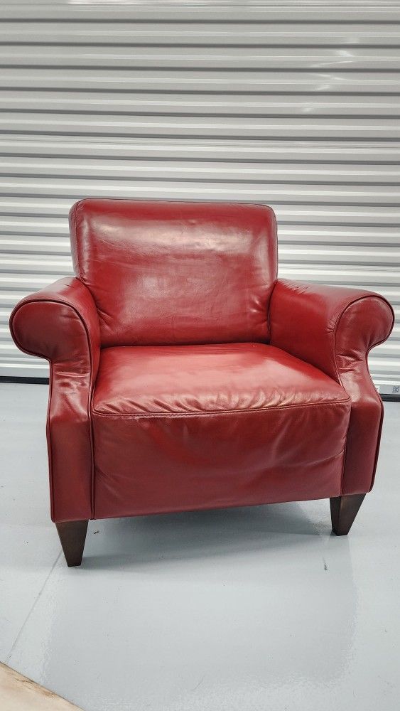 Natuzzi Editions Red Armchair | *DELIVERY AVAILABLE* | Lounge Now Settle Up Later 