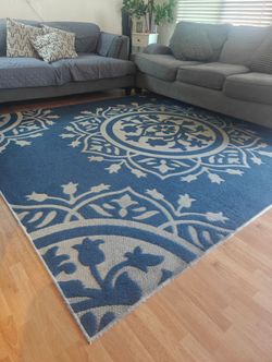 Costco 8x10 Rug Blue Tan