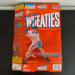 General Mills Wheaties Cal Ripken Jr Iron Man Flat Box Baltimore Orioles 2001