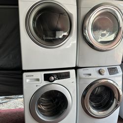 Samsung Front Load Washer And Dryer Everything Works Great 60 Days Warranty 