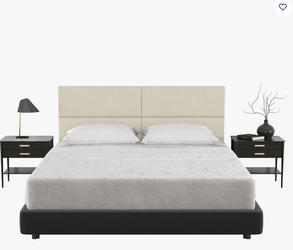 Queen 4 panel modern headboard