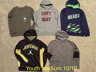 Nike / Jordan / Misc Youth Medium 10/12 Hoodie and Sweatshirt Lot