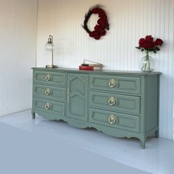Sage Green Dresser - Sideboard - Buffet - Entertainment Center - Bedroom Set - Dresser Set 