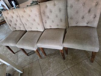 4 dinning table chairs 4 villas de comedor