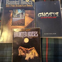 Lot of Three Books,  Ghosts and Haunted houses.