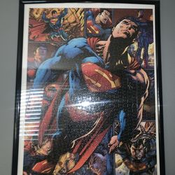 Superman puzzle wall art