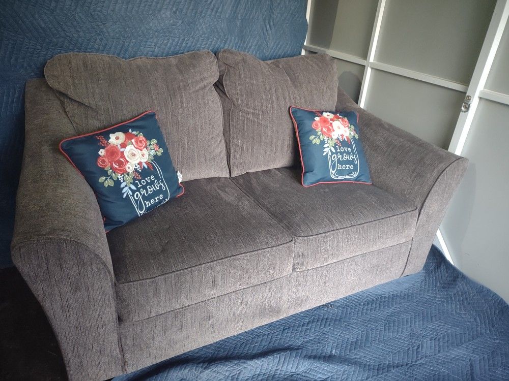 Gray Microfiber Sofa- Great Condition- Sanatoga Area 