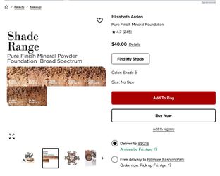 Loose powder foundation