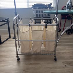 Clothes Hamper And Hanging Rack 