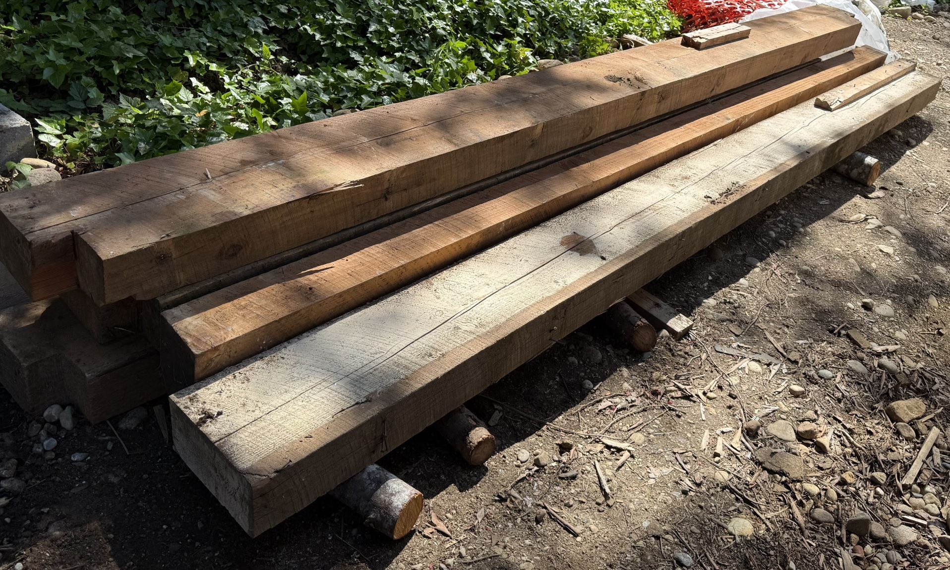 Douglas Fir beams, probably old growth - $10 to $30 each