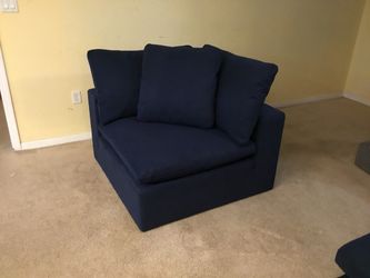 Dark Blue Corner Chair