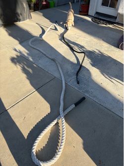 Weighted work out rope and jump rope