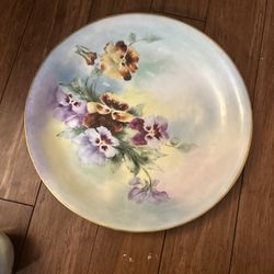ANTIQUE B.MoeM Limoges 13 Inch Plate