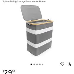 Laundry Hamper with Removable Bag - Breathable Fabric - Ideal for Storing Clothes, Blankets, Shoes, Pillows - Space-Saving Storage Solution for Home
