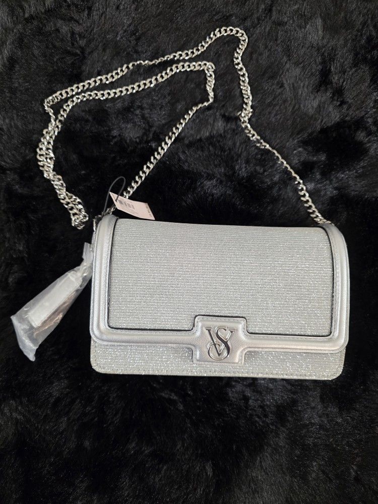 Victoria's Secret Silver Mini Crossbody Bag new