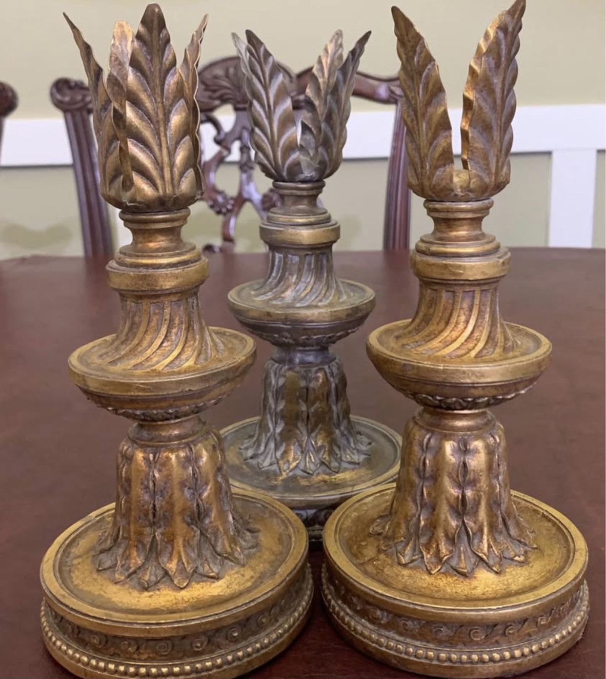 3 Vintage Candle Holders