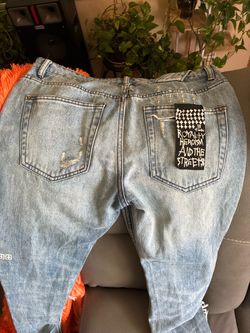 Ksubi  trashed denim jeans