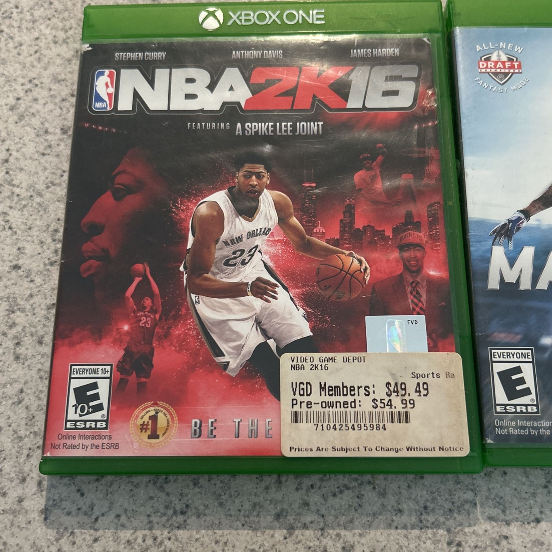 Xbox One Games NBA2K16 & Madden16