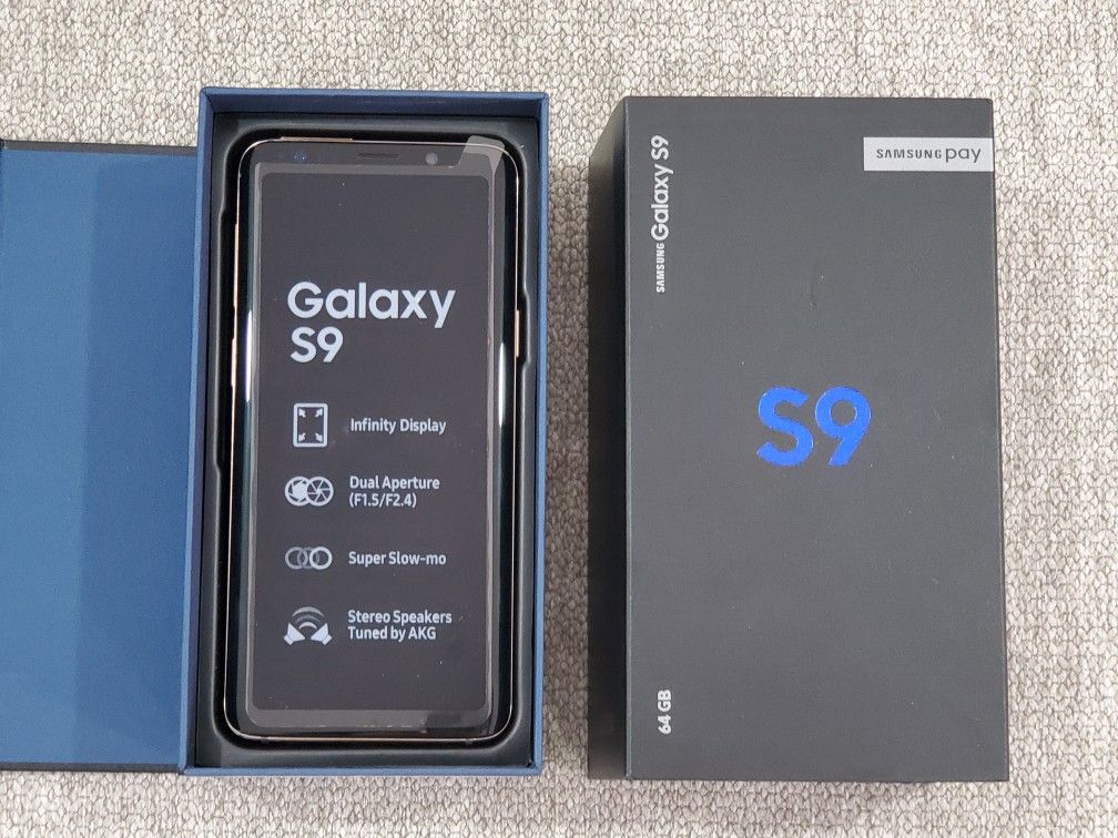 SAMSUNG GALAXY S9 64GB - FACTORY UNLOCKED - BRAND NEW SEALED IN BOX