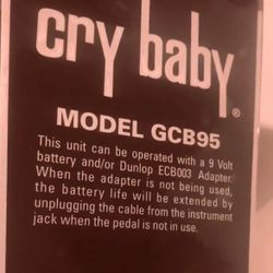 Wah Pedal (crybaby)