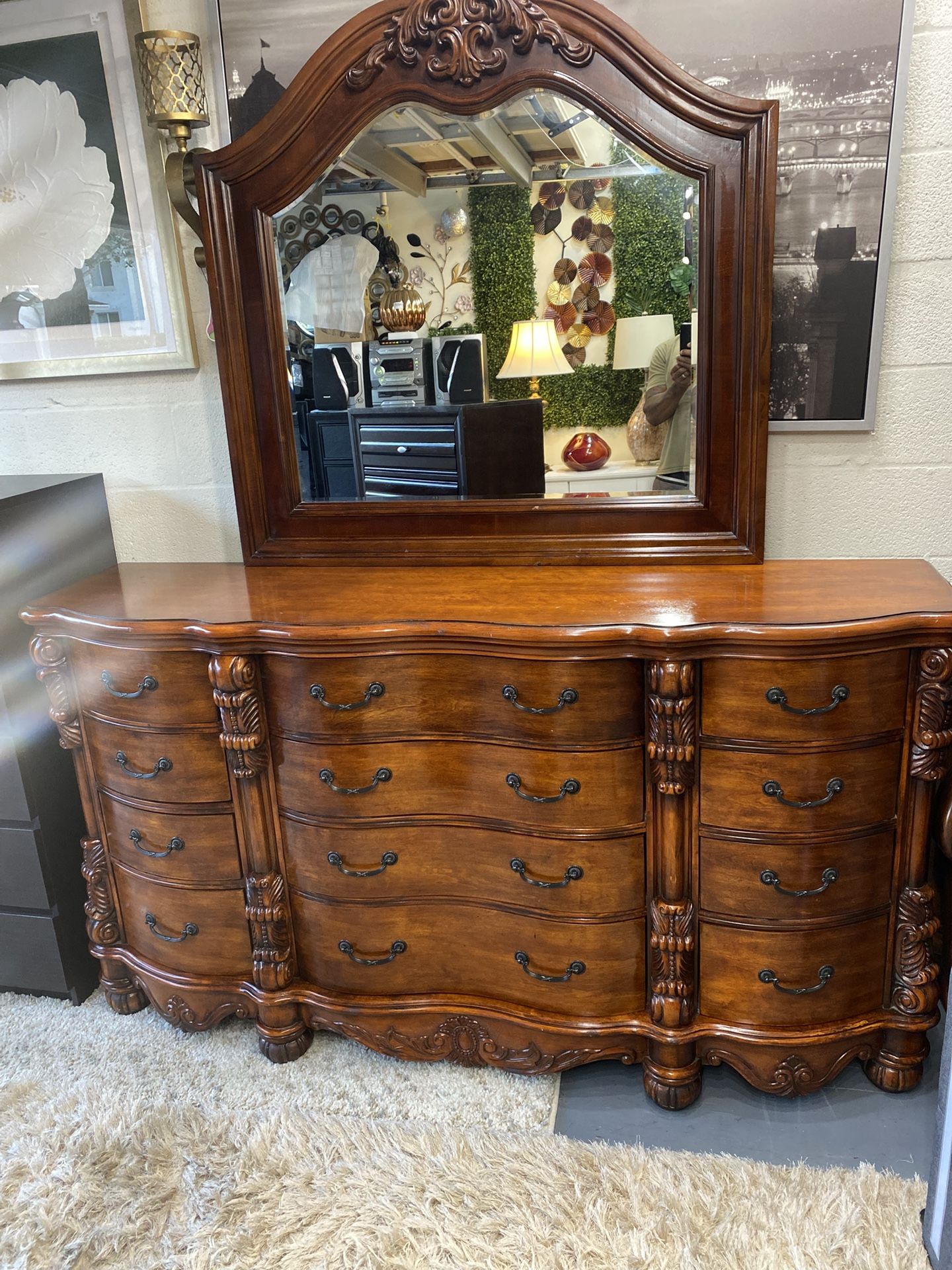 Dresser And Mirror