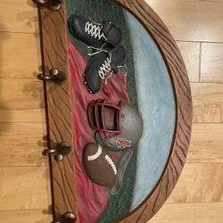 Washington State Cougars Wood Coat Rack by Ridgewood Collectibles