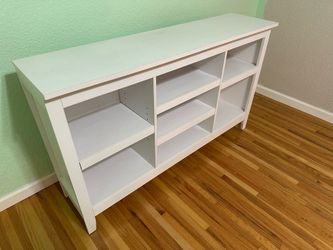 White bookshelf