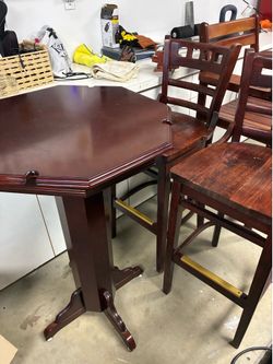 Pool Room Table and 2 chairs