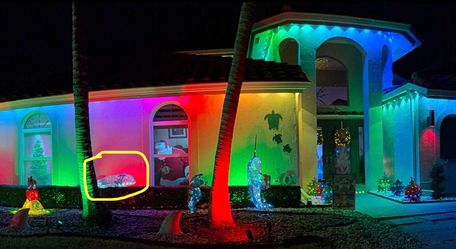 Dolphin Christmas Yard Decoration